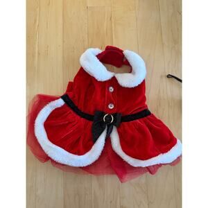 Christmas dog sweater Mrs. Claus for Size S/M dog festive warm cute adjustable